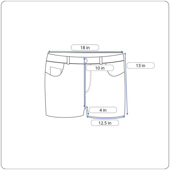 Tommy Hilfiger Women Denim Shorts Size 16 Blue Mid Rise 4" Inseam MISSING BUTTON - Picture 6 of 6